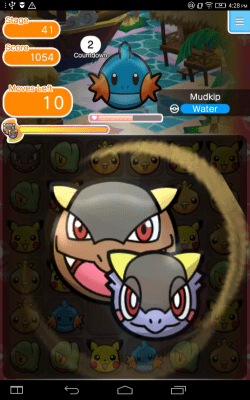 Screenshot of the application Pokemon Shuffle Mobile - #9