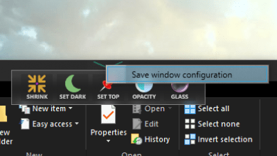 Screenshot of the application WindowTop - #2