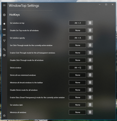 Screenshot of the application WindowTop - #8