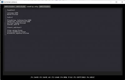 Screenshot of the application TEXTREME - #2