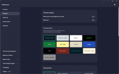 Screenshot of the application Termius - #2
