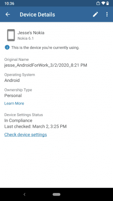 Screenshot of the application Intune company portal - #4