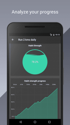 Screenshot of the application HabitHub - #4