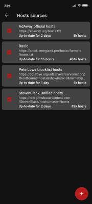 Screenshot of the application AdAway - #2