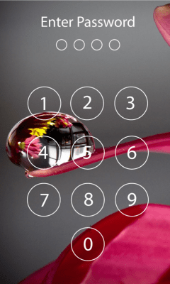 Screenshot of the application Screen lock password - #7