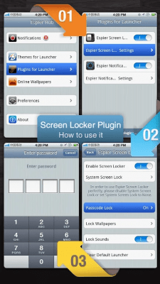Screenshot of the application Espier Screen Locker i6 - #6