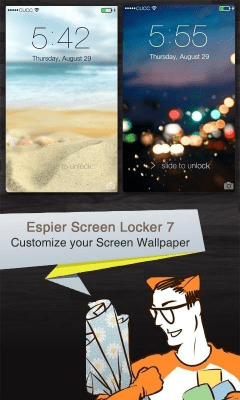 Screenshot of the application Espier Screen Locker 7 - #4