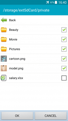 Screenshot of the application File Hide Expert - #3