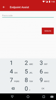 Screenshot of the application McAfee Endpoint Assistant - #2