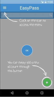 Screenshot of the application EasyPass - #2