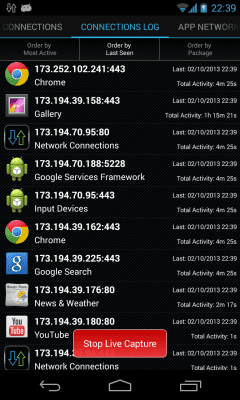 Screenshot of the application Network Connections - #2