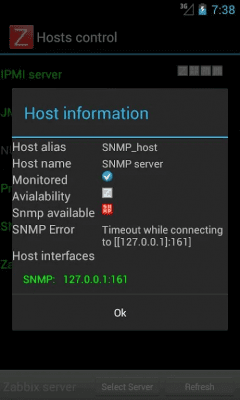 Screenshot of the application Andzabbix Lite - #5