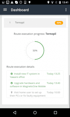 Screenshot of the application Yaware.Mobile - #6