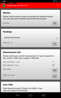 Screenshot of the application Network monitoring - #8