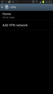 Screenshot of the application VPN shortcut - #3