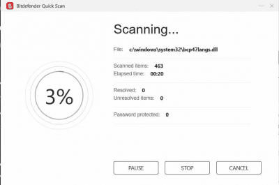 Screenshot of the application BitDefender Antivirus Plus - #2