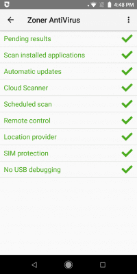 Screenshot of the application Zoner AntiVirus Free - #2