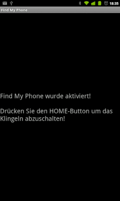 Screenshot of the application Find My Phone (incl. demute) - #2