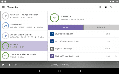 Screenshot of the application BitTorrent - Torrent Downloads - #6