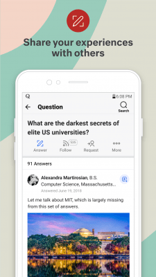 Screenshot of the application Quora - #4