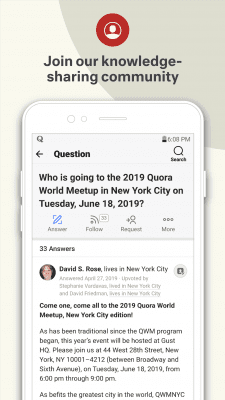 Screenshot of the application Quora - #6