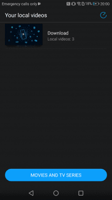 Screenshot of the application HUAWEI Video Player - #2