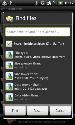 Screenshot of the application Bluetooth File Transfer - #2