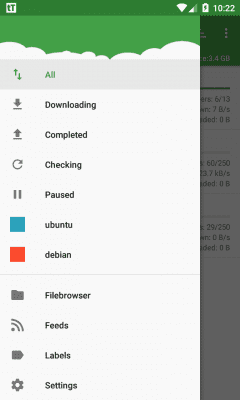 Screenshot of the application tTorrent Lite - #3