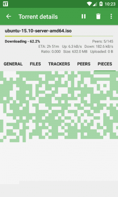 Screenshot of the application tTorrent Lite - #7