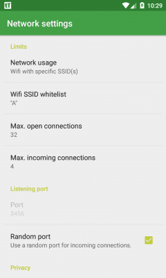 Screenshot of the application tTorrent Lite - #8