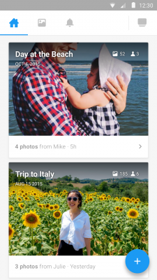 Screenshot of the application Moments - #4