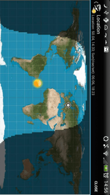 Screenshot of the application Weather Clock - #2