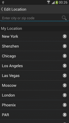 Screenshot of the application Weather by Villacat - #4