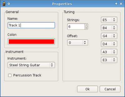 Screenshot of the application TuxGuitar - #2