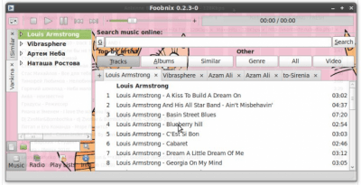 Screenshot of the application Foobnix - #2