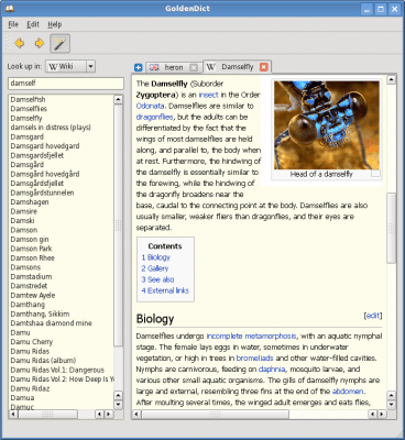 Screenshot of the application GoldenDict - #3