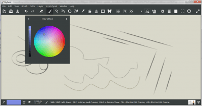 Screenshot of the application MyPaint - #4