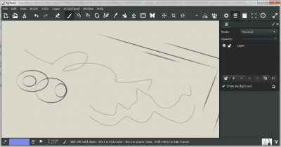 Screenshot of the application MyPaint - #5