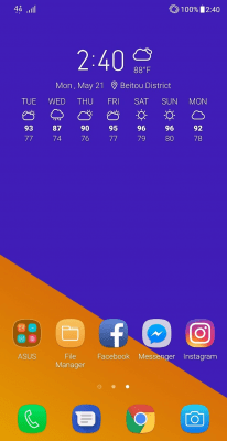 Screenshot of the application ASUS Weather - #4