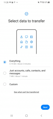 Screenshot of the application Samsung Smart Switch Mobile - #4