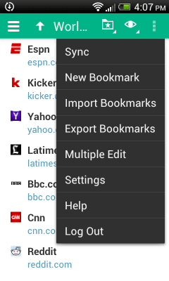 Screenshot of the application Eversync - #5