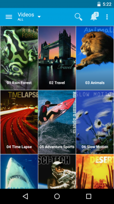 Screenshot of the application Seagate Media app - #2
