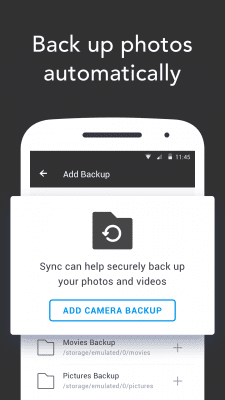Screenshot of the application Sync - #5