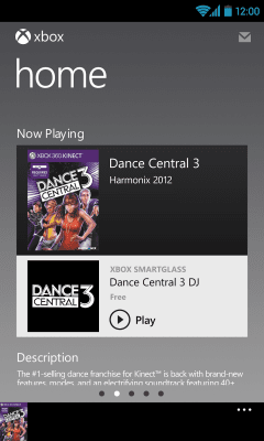 Screenshot of the application Xbox 360 SmartGlass - #4