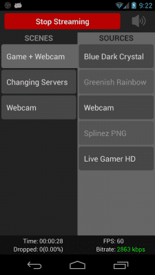 Screenshot of the application OBS Remote - #2