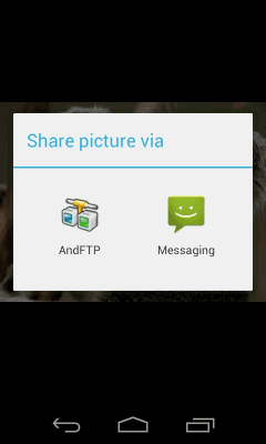 Screenshot of the application AndFTP - #7
