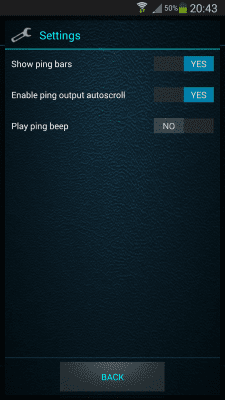 Screenshot of the application Ping Pro - #5