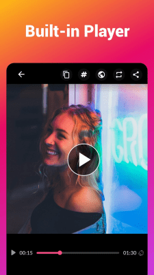 Screenshot of the application Video Downloader for Instagram - #3