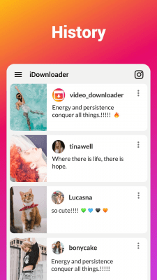 Screenshot of the application Video Downloader for Instagram - #4
