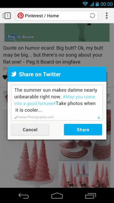 Screenshot of the application Twitter for Next Browser - #3